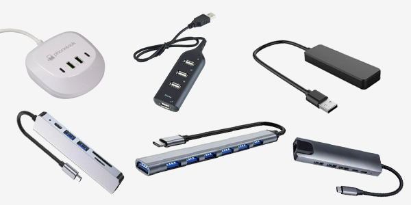 Hubs USB et stations d'accueil