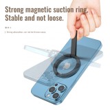 Anneau de support universel en aluminium magnétique avec support MagSafe - Argent