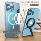 Anneau de support universel en aluminium magnétique avec support MagSafe - Argent
