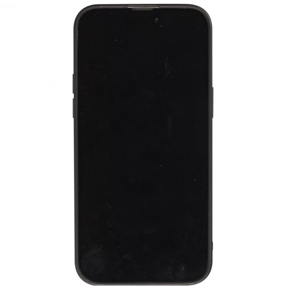 Coque iPhone 14 Pro - Gel silicone souple avec protection caméra - Many kisses - Noir