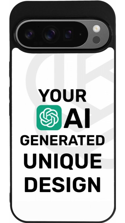 Google Pixel 9 Pro XL Case Hülle - Silikon schwarz Weltweit einzigartig erstellt dank Deiner Kreativität und künstlicher Intelligenz (KI)