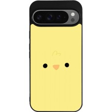 Google Pixel 9 Pro XL Case Hülle - Silikon schwarz Easter 2026 Little chicken