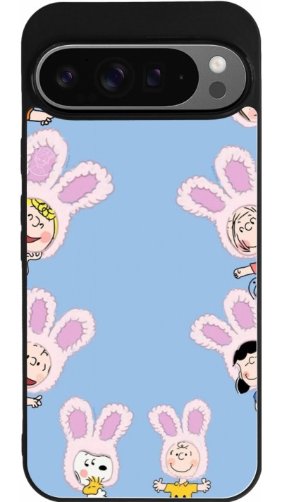 Google Pixel 9 Pro XL Case Hülle - Silikon schwarz Easter 2026 Snoopy