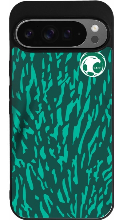 Google Pixel 9 Pro XL Case Hülle - Silikon schwarz Saudi-Arabien 2022 personalisierbares Fussballtrikot