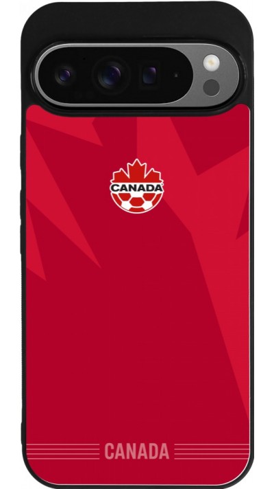 Google Pixel 9 Pro XL Case Hülle - Silikon schwarz Kanada 2026 personalisierbares Fussballtrikot