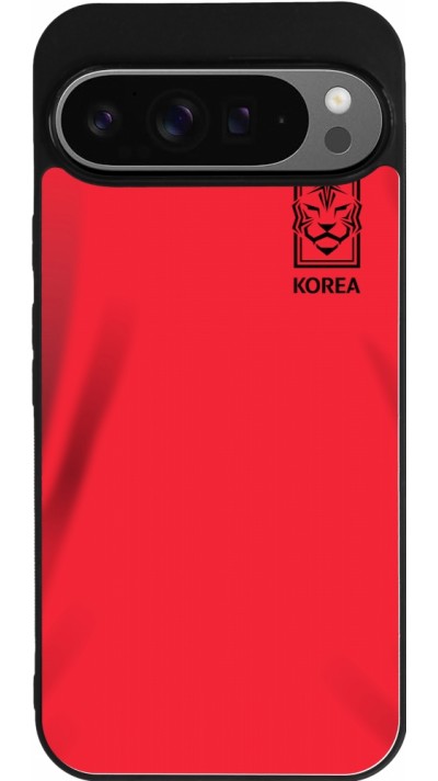 Google Pixel 9 Pro XL Case Hülle - Silikon schwarz Südkorea 2022 personalisierbares Fussballtrikot