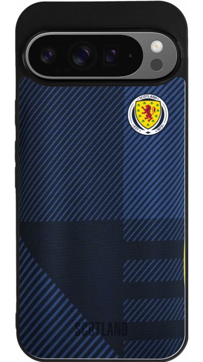 Google Pixel 9 Pro XL Case Hülle - Silikon schwarz Schottland personalisierbares Fussballtrikot