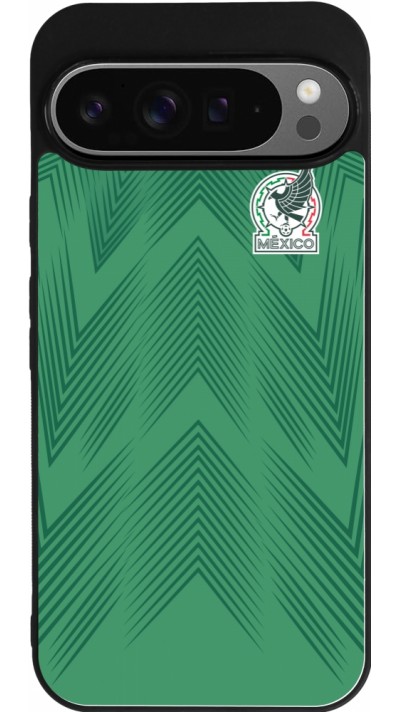 Google Pixel 9 Pro XL Case Hülle - Silikon schwarz Mexiko 2022 personalisierbares Fussballtrikot