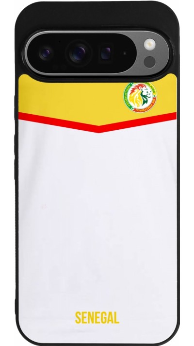 Google Pixel 9 Pro XL Case Hülle - Silikon schwarz Senegal 2022 personalisierbares Fußballtrikot