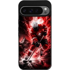 Google Pixel 9 Pro XL Case Hülle - Silikon schwarz Hockey World Championship Player