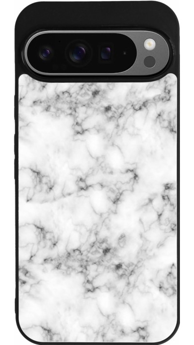 Google Pixel 9 Pro XL Case Hülle - Silikon schwarz Marble 01
