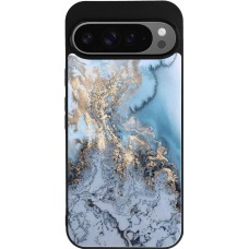 Google Pixel 9 Pro XL Case Hülle - Silikon schwarz Marble 04