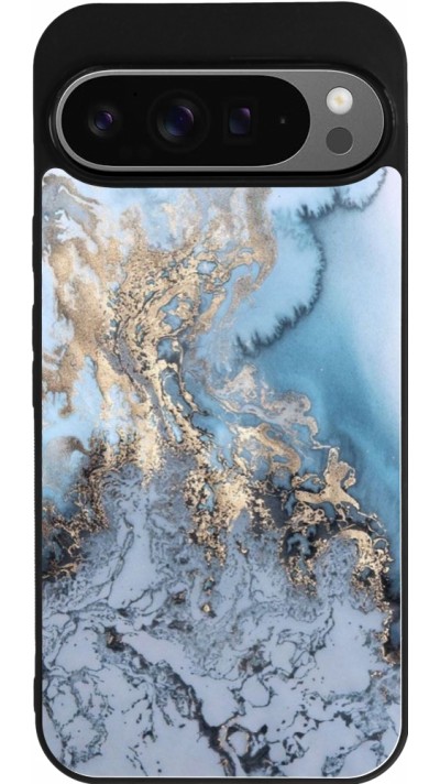 Google Pixel 9 Pro XL Case Hülle - Silikon schwarz Marble 04