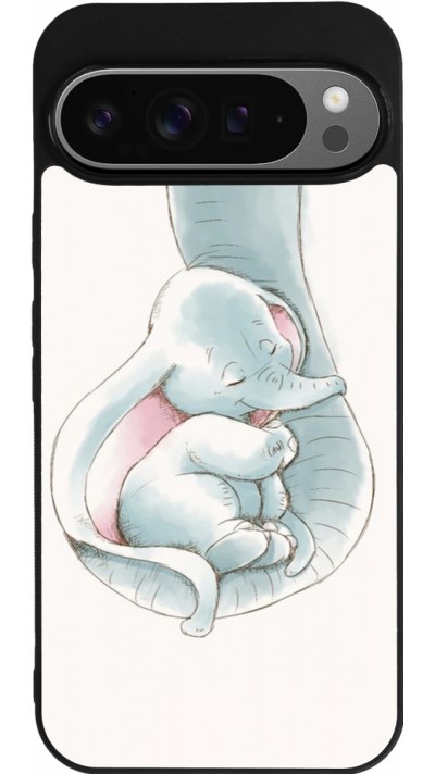 Google Pixel 9 Pro XL Case Hülle - Silikon schwarz Mom 1903