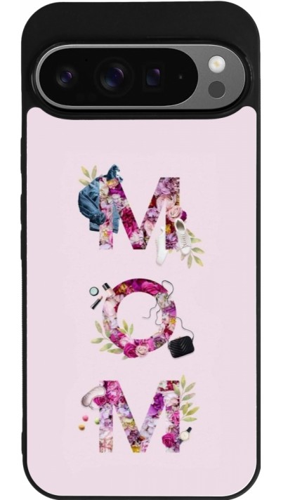 Google Pixel 9 Pro XL Case Hülle - Silikon schwarz Mom 2024 girly mom