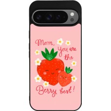 Google Pixel 9 Pro XL Case Hülle - Silikon schwarz Mom 2026 Berry best
