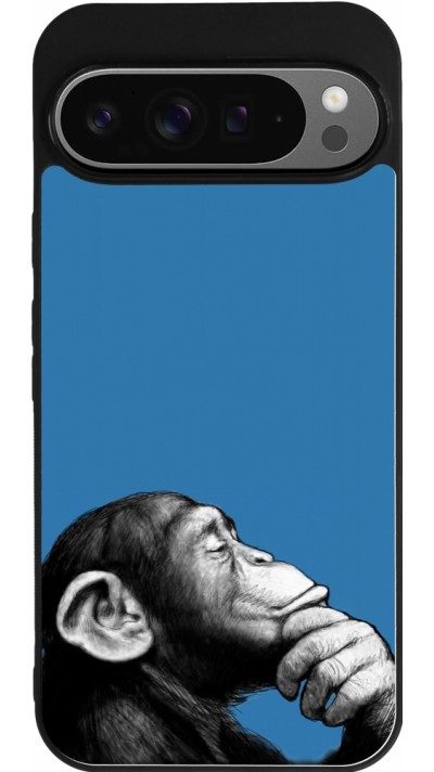 Google Pixel 9 Pro XL Case Hülle - Silikon schwarz Monkey Pop Art