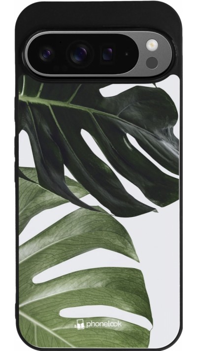 Google Pixel 9 Pro XL Case Hülle - Silikon schwarz Monstera Plant