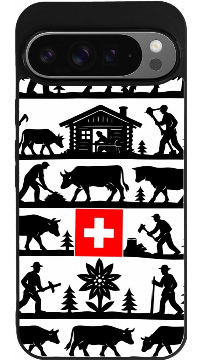 Google Pixel 9 Pro XL Case Hülle - Silikon schwarz Poya Schweiz 1