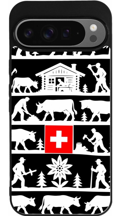 Google Pixel 9 Pro XL Case Hülle - Silikon schwarz Poya Schweiz 1 schwarz