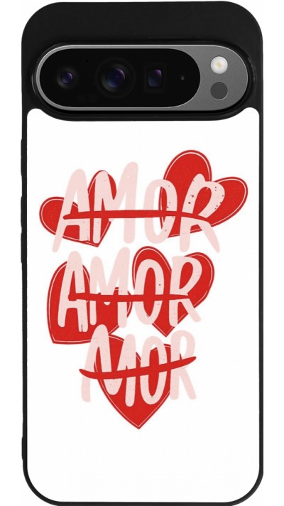 Google Pixel 9 Pro XL Case Hülle - Silikon schwarz Saint Valentines Day 26 Amor