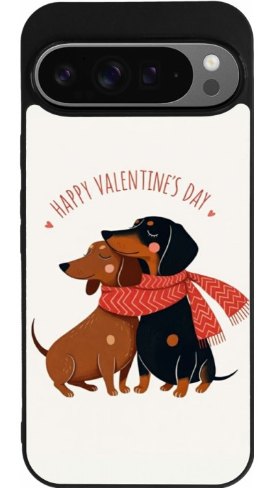 Google Pixel 9 Pro XL Case Hülle - Silikon schwarz Saint Valentines Day 26 Happy Valentine