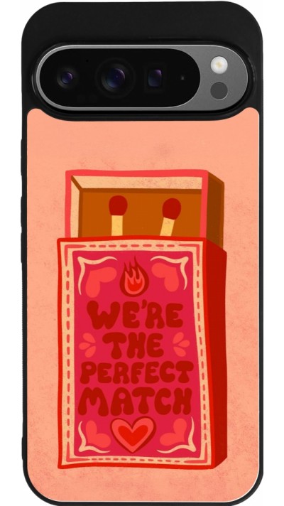 Google Pixel 9 Pro XL Case Hülle - Silikon schwarz Saint Valentines Day 26 Perfect Match