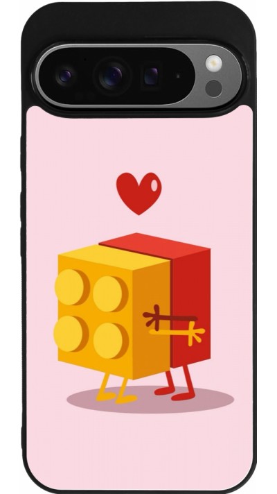 Google Pixel 9 Pro XL Case Hülle - Silikon schwarz Saint Valentines Day 26 Puzzle