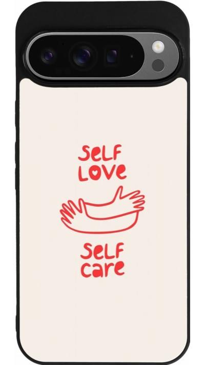 Google Pixel 9 Pro XL Case Hülle - Silikon schwarz Saint Valentines Day 26 Self love self care