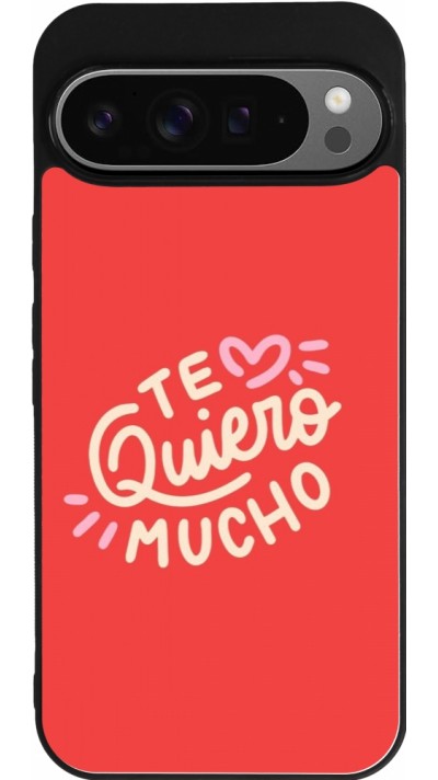 Google Pixel 9 Pro XL Case Hülle - Silikon schwarz Saint Valentines Day 26 Te quiero mucho