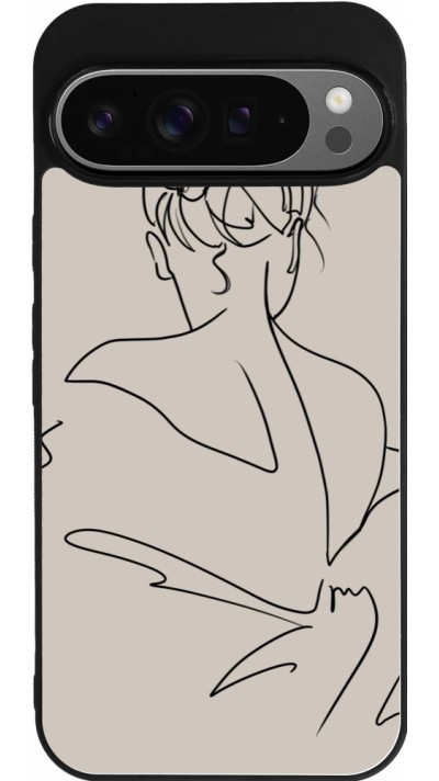 Google Pixel 9 Pro XL Case Hülle - Silikon schwarz Salnikova 05