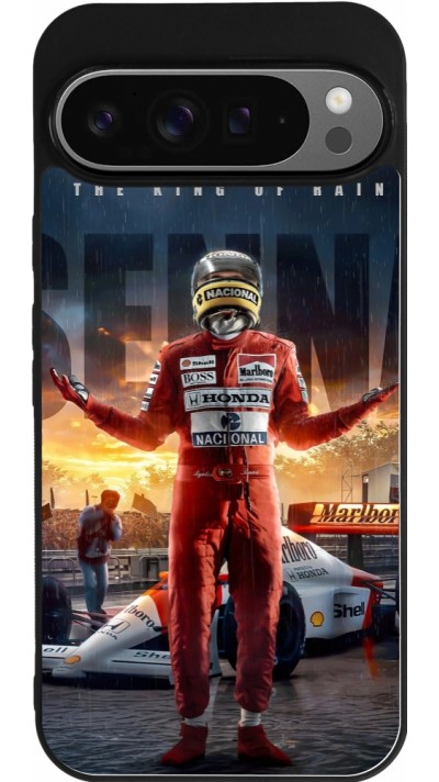 Google Pixel 9 Pro XL Case Hülle - Silikon schwarz Senna The King of Rain