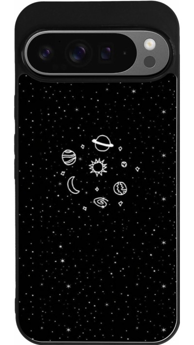 Google Pixel 9 Pro XL Case Hülle - Silikon schwarz Space Doodle