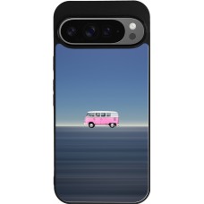 Google Pixel 9 Pro XL Case Hülle - Silikon schwarz Spring 23 pink bus