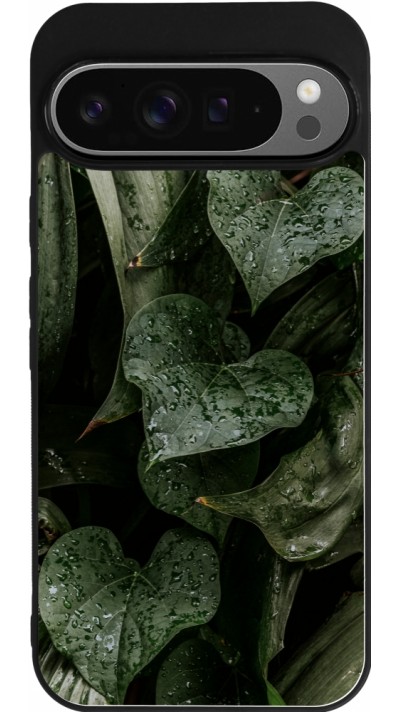 Google Pixel 9 Pro XL Case Hülle - Silikon schwarz Spring 23 fresh plants