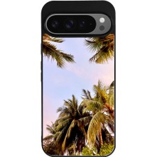 Google Pixel 9 Pro XL Case Hülle - Silikon schwarz Summer 2023 palm tree vibe