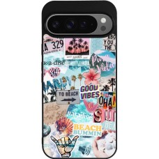 Google Pixel 9 Pro XL Case Hülle - Silikon schwarz Summer 20 collage