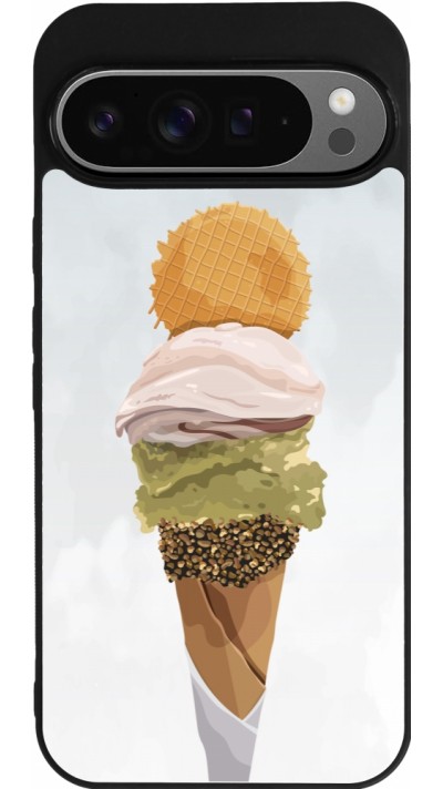 Google Pixel 9 Pro XL Case Hülle - Silikon schwarz Summer 2025 Cornet