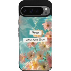 Google Pixel 9 Pro XL Case Hülle - Silikon schwarz Summer 2025 Grow with the flow