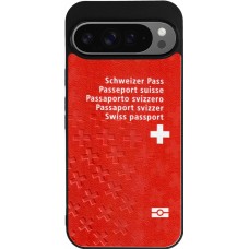 Coque Google Pixel 9 Pro XL - Silicone rigide noir Swiss Passport