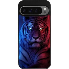 Google Pixel 9 Pro XL Case Hülle - Silikon schwarz Tiger Blue Red