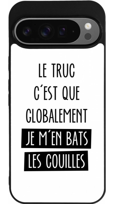 Google Pixel 9 Pro XL Case Hülle - Silikon schwarz Le truc globalement bats les couilles