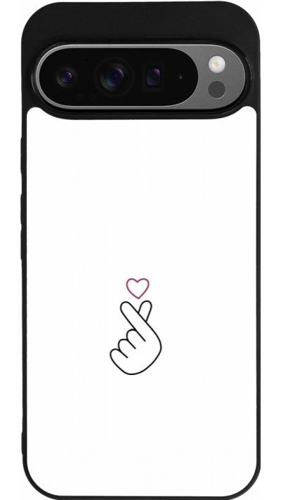 Google Pixel 9 Pro XL Case Hülle - Silikon schwarz Valentine 2024 heat by Millennials
