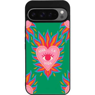 Coque Google Pixel 9 Pro XL - Silicone rigide noir Viva la vida 2026
