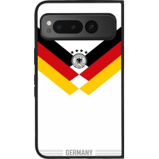 Coque Google Pixel Fold - Silicone rigide noir Maillot de football Allemagne 2026 personnalisable