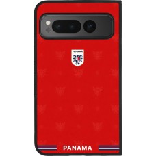 Coque Google Pixel Fold - Silicone rigide noir Maillot de football Panama 2026 personnalisable