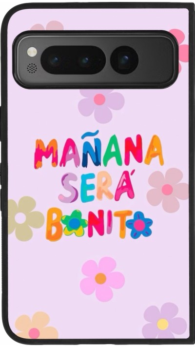 Coque Google Pixel Fold - Silicone rigide noir Karol G Manana sera bonito
