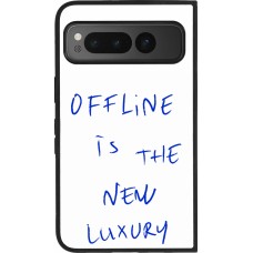 Google Pixel Fold Case Hülle - Silikon schwarz Offline is the new luxury