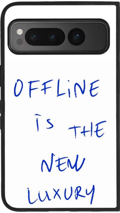 Google Pixel Fold Case Hülle - Silikon schwarz Offline is the new luxury