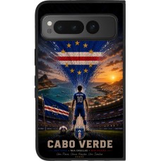 Coque Google Pixel Fold - Silicone rigide noir Football Cap-Vert splash 2026